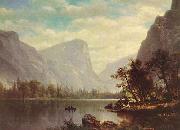 Albert Bierstadt Mirror Lake, Yosemite Valley Norge oil painting reproduction